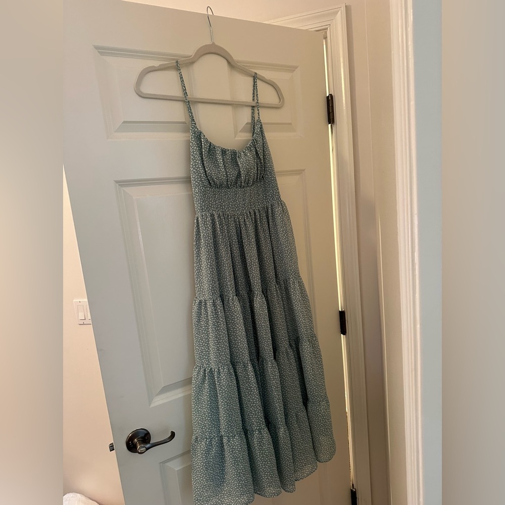 Green Sleeveless Maxi Dress